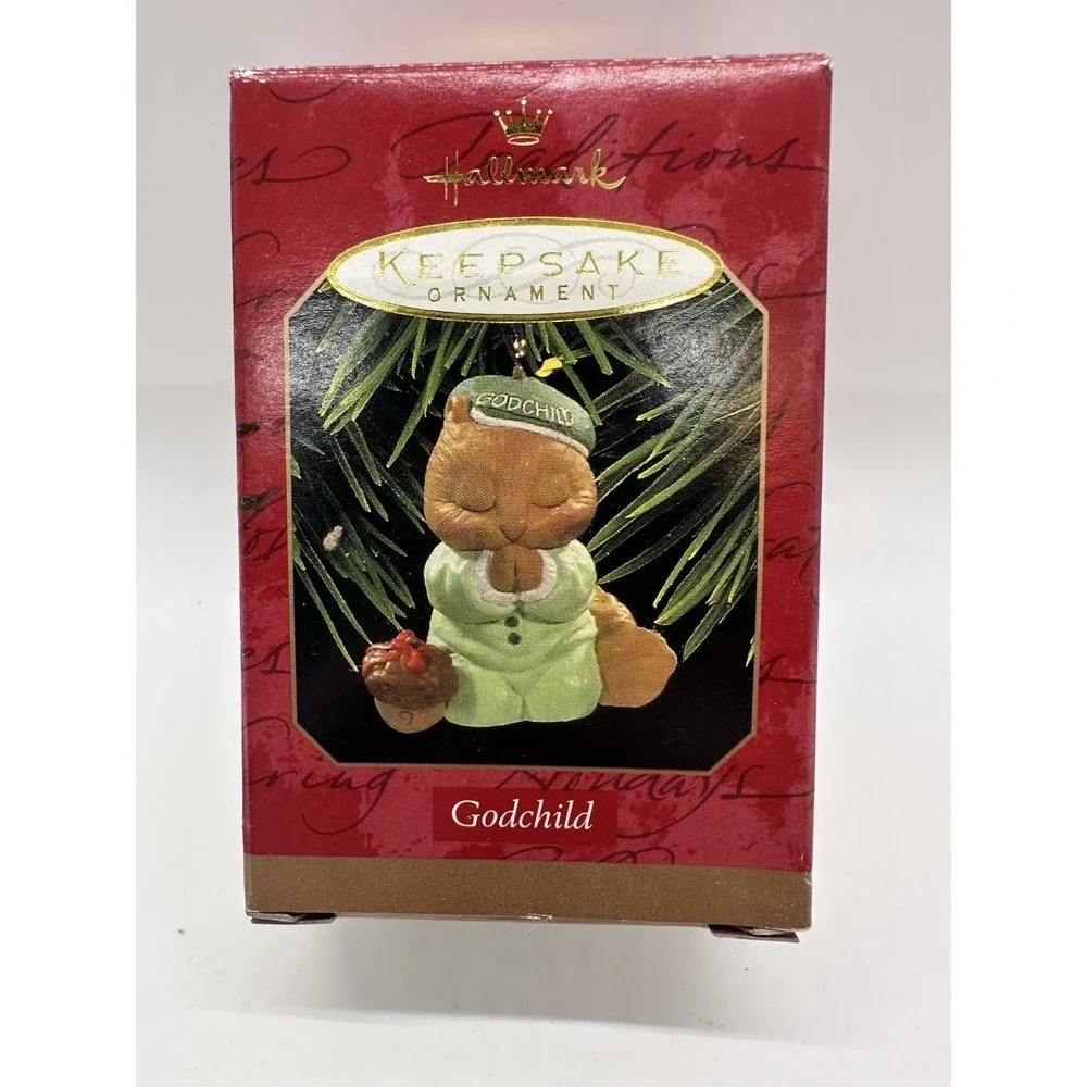 Hallmark Keepsake Ornament Godchild 1997 Katrina Bricker‎ w Box